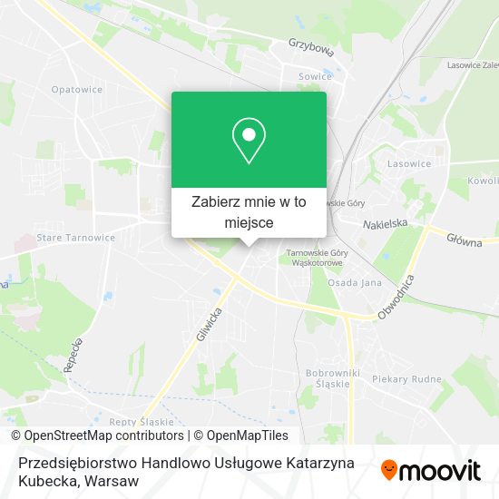 Mapa Przedsiębiorstwo Handlowo Usługowe Katarzyna Kubecka