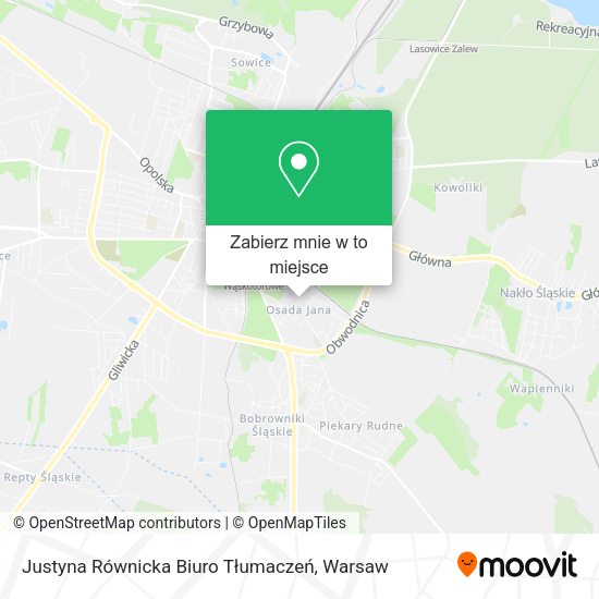 Mapa Justyna Równicka Biuro Tłumaczeń