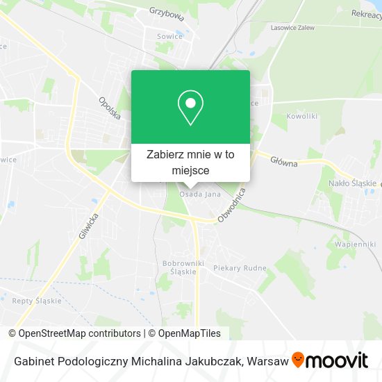 Mapa Gabinet Podologiczny Michalina Jakubczak