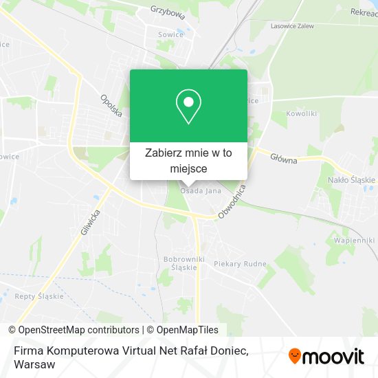 Mapa Firma Komputerowa Virtual Net Rafał Doniec