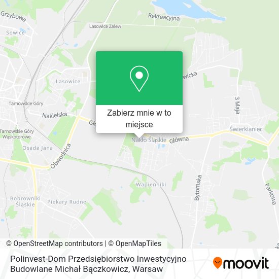 Mapa Polinvest-Dom Przedsiębiorstwo Inwestycyjno Budowlane Michał Bączkowicz