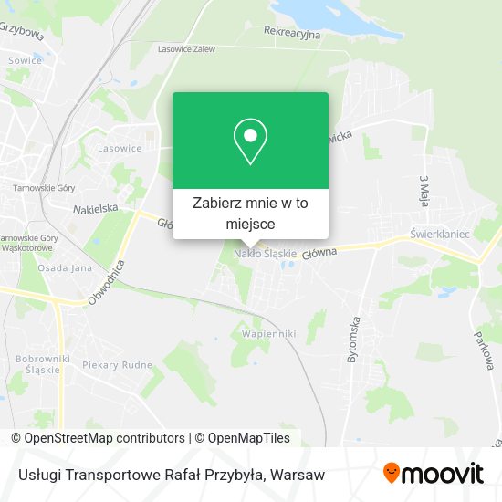 Mapa Usługi Transportowe Rafał Przybyła