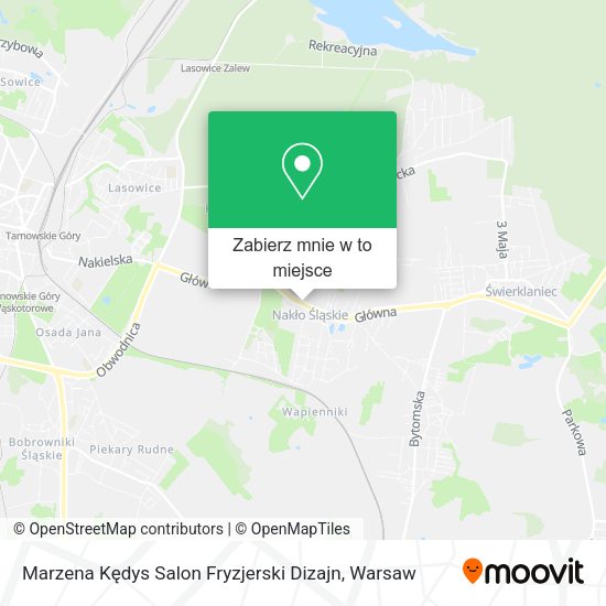 Mapa Marzena Kędys Salon Fryzjerski Dizajn