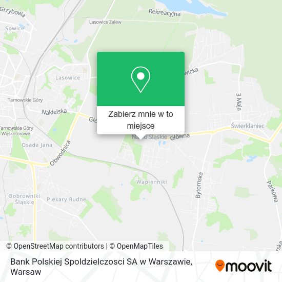 Mapa Bank Polskiej Spoldzielczosci SA w Warszawie