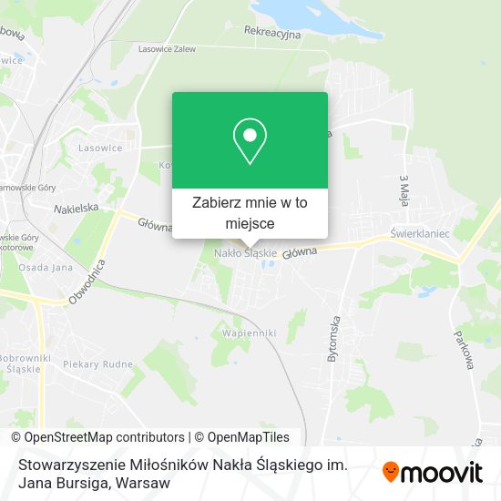 Mapa Stowarzyszenie Miłośników Nakła Śląskiego im. Jana Bursiga