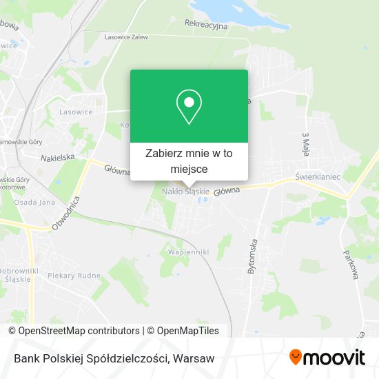 Mapa Bank Polskiej Spółdzielczości