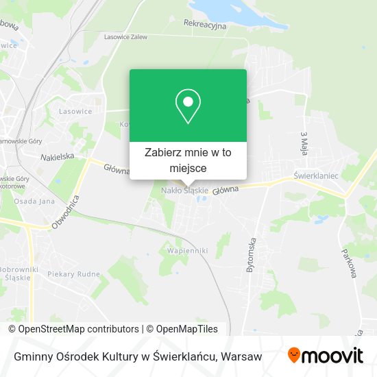 Mapa Gminny Ośrodek Kultury w Świerklańcu