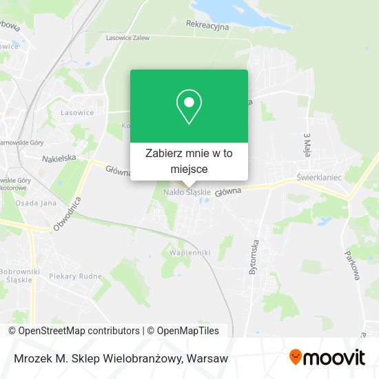 Mapa Mrozek M. Sklep Wielobranżowy