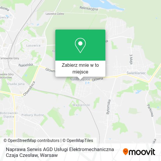 Mapa Naprawa Serwis AGD Usługi Elektromechaniczna Czaja Czesław