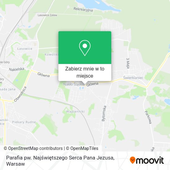 Mapa Parafia pw. Najświętszego Serca Pana Jezusa