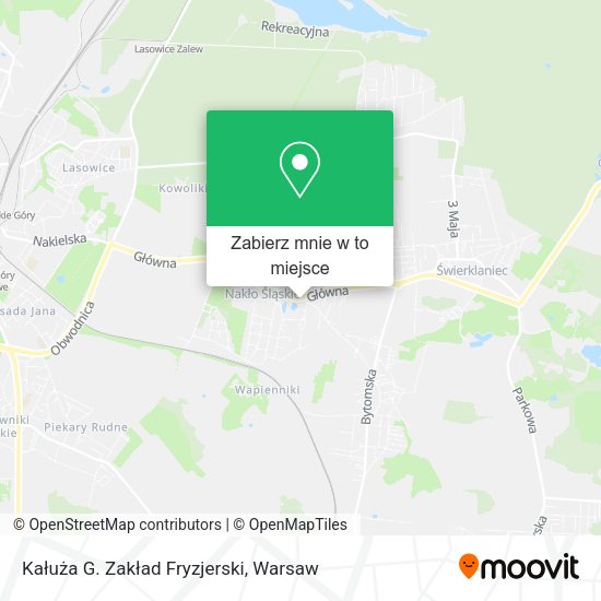 Mapa Kałuża G. Zakład Fryzjerski