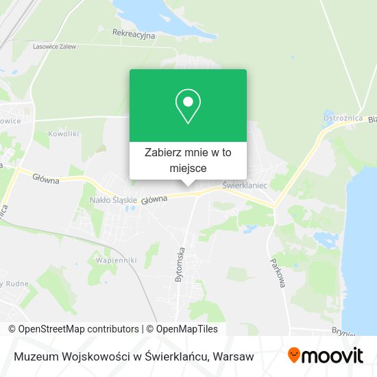 Mapa Muzeum Wojskowości w Świerklańcu