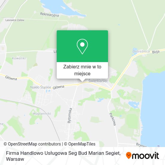 Mapa Firma Handlowo Usługowa Seg Bud Marian Segiet