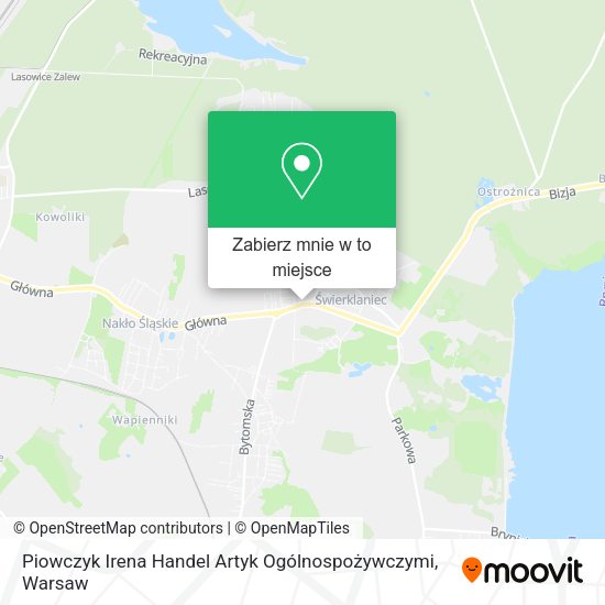 Mapa Piowczyk Irena Handel Artyk Ogólnospożywczymi