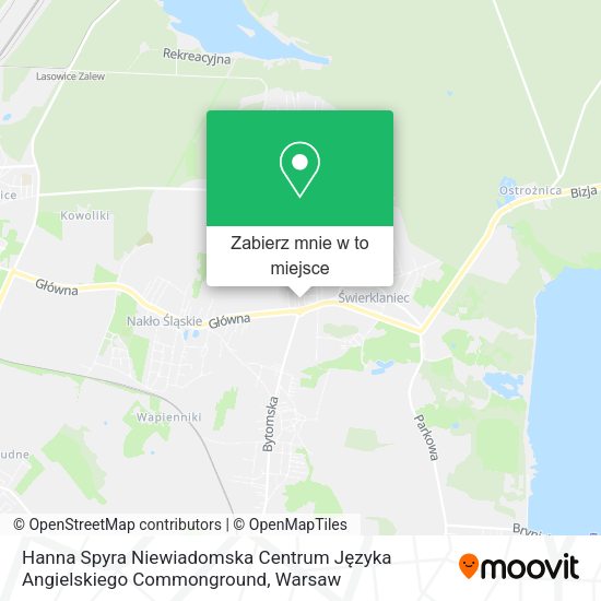 Mapa Hanna Spyra Niewiadomska Centrum Języka Angielskiego Commonground