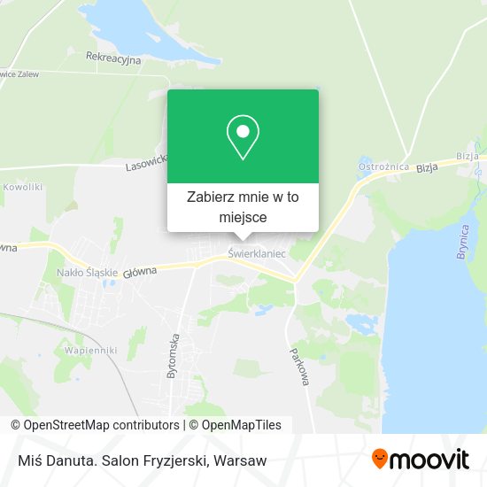 Mapa Miś Danuta. Salon Fryzjerski