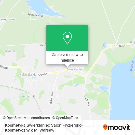 Mapa Kosmetyka Świerklaniec Salon Fryzjersko-Kosmetyczny k M