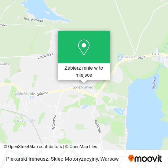 Mapa Piekarski Ireneusz. Sklep Motoryzacyjny