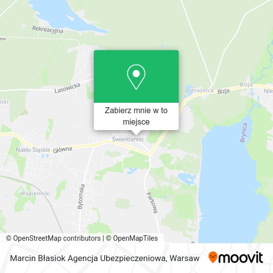 Mapa Marcin Błasiok Agencja Ubezpieczeniowa