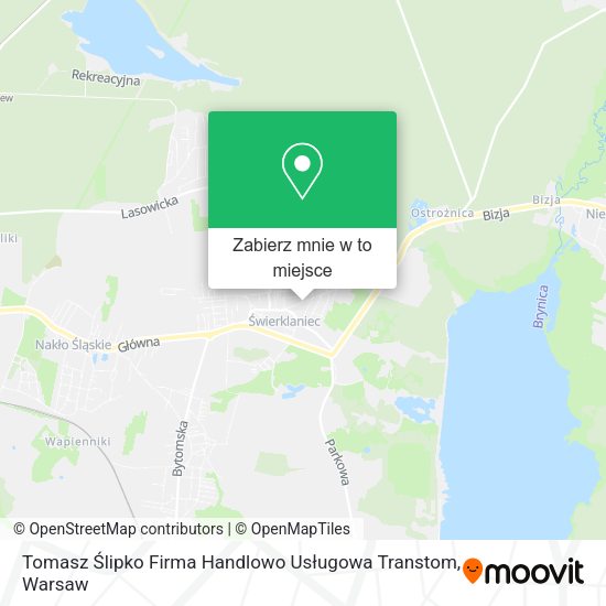 Mapa Tomasz Ślipko Firma Handlowo Usługowa Transtom