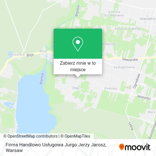 Mapa Firma Handlowo Usługowa Jurgo Jerzy Jarosz