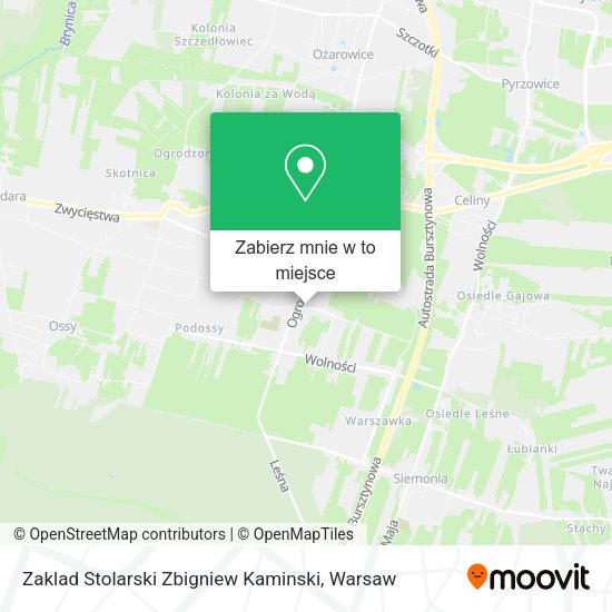 Mapa Zaklad Stolarski Zbigniew Kaminski