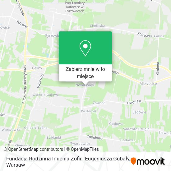 Mapa Fundacja Rodzinna Imienia Zofii i Eugeniusza Gubały