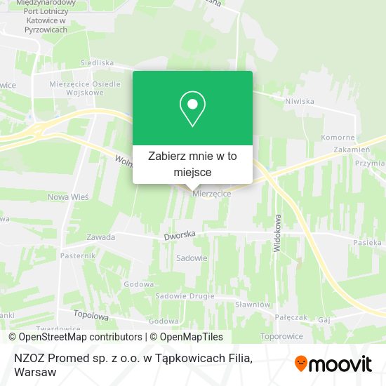 Mapa NZOZ Promed sp. z o.o. w Tąpkowicach Filia