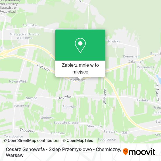 Mapa Cesarz Genowefa - Sklep Przemysłowo - Chemiczny