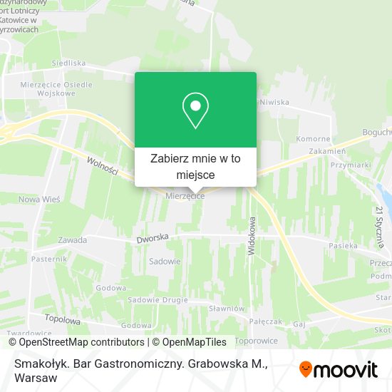 Mapa Smakołyk. Bar Gastronomiczny. Grabowska M.