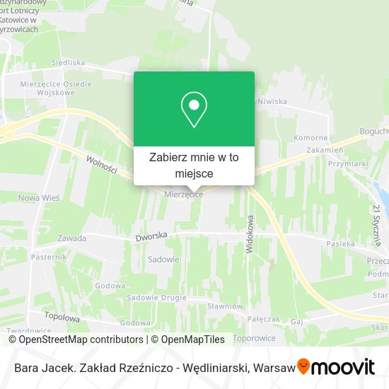 Mapa Bara Jacek. Zakład Rzeźniczo - Wędliniarski