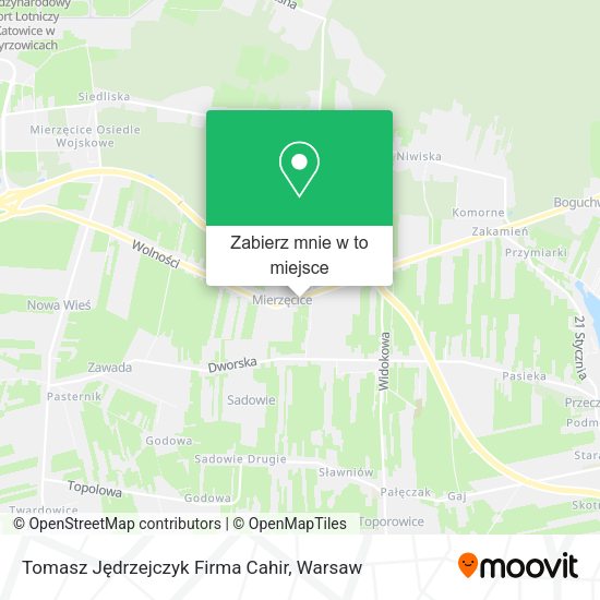 Mapa Tomasz Jędrzejczyk Firma Cahir