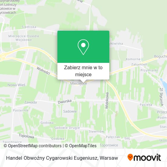 Mapa Handel Obwoźny Cygarowski Eugeniusz