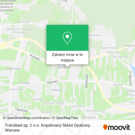 Mapa Transbed sp. z o.o. Kopalniany Skład Opałowy