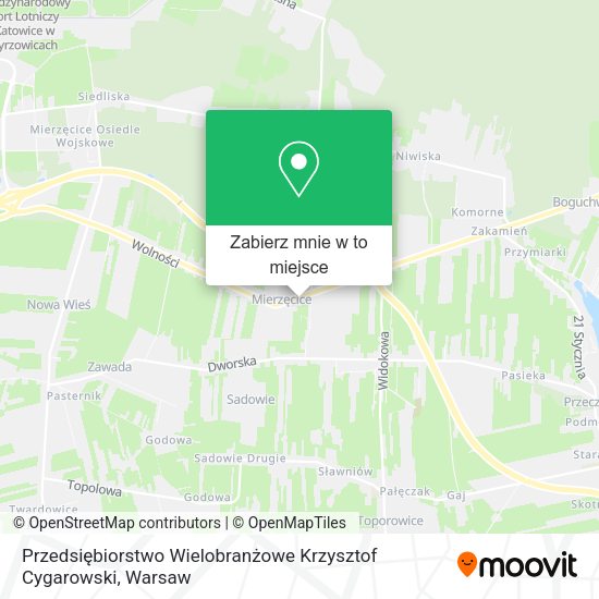 Mapa Przedsiębiorstwo Wielobranżowe Krzysztof Cygarowski