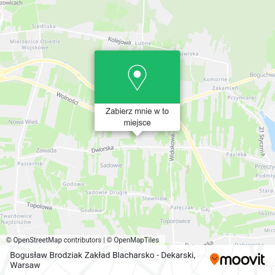 Mapa Bogusław Brodziak Zakład Blacharsko - Dekarski