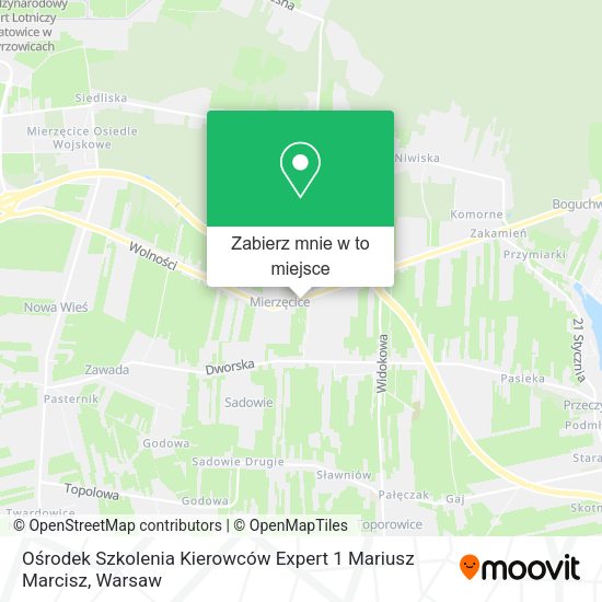 Mapa Ośrodek Szkolenia Kierowców Expert 1 Mariusz Marcisz