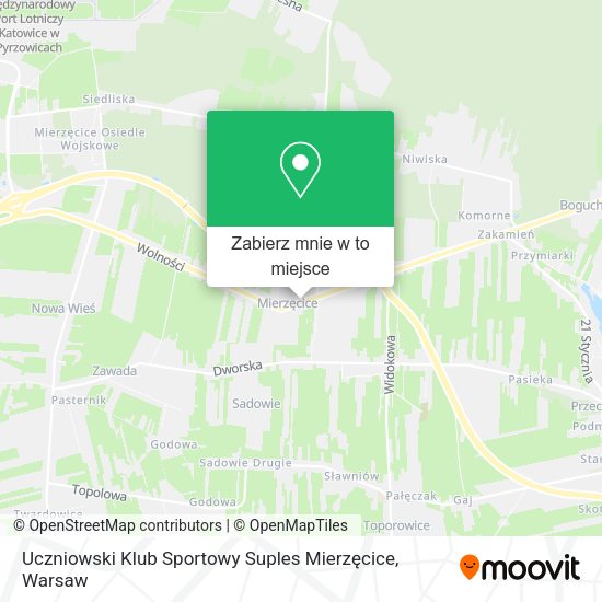 Mapa Uczniowski Klub Sportowy Suples Mierzęcice