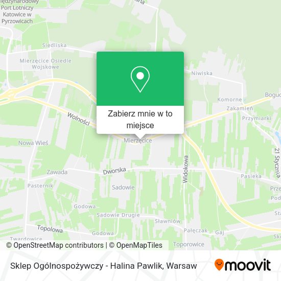 Mapa Sklep Ogólnospożywczy - Halina Pawlik