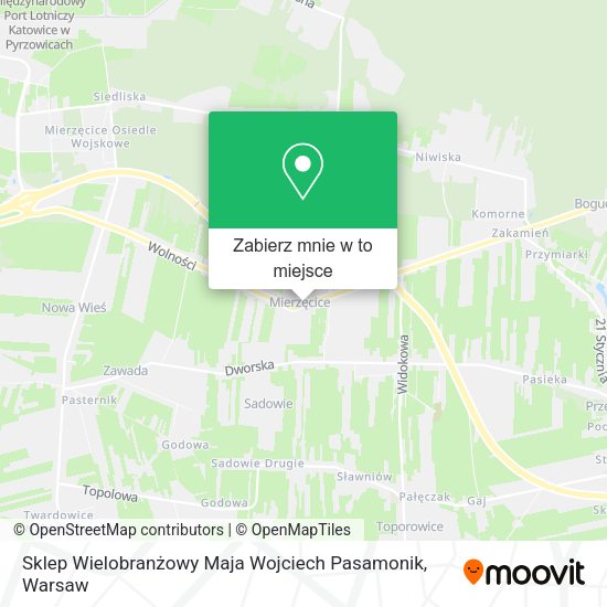 Mapa Sklep Wielobranżowy Maja Wojciech Pasamonik