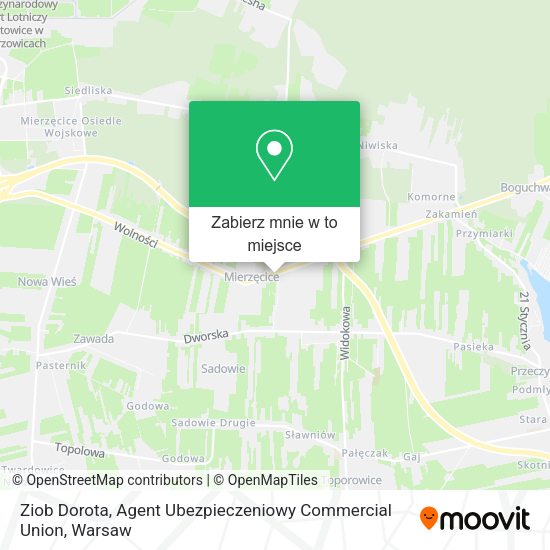 Mapa Ziob Dorota, Agent Ubezpieczeniowy Commercial Union