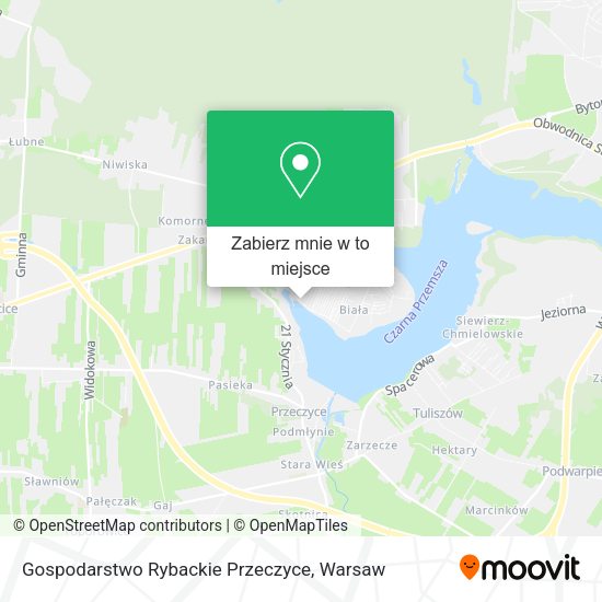 Mapa Gospodarstwo Rybackie Przeczyce