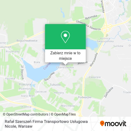 Mapa Rafał Szerszeń Firma Transportowo Usługowa Nicole