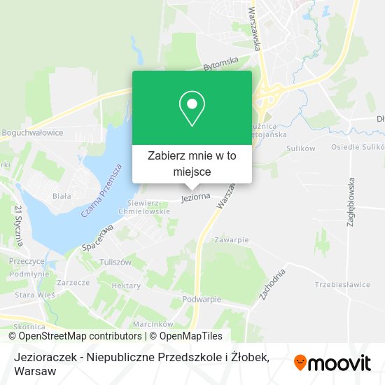 Mapa Jezioraczek - Niepubliczne Przedszkole i Żłobek