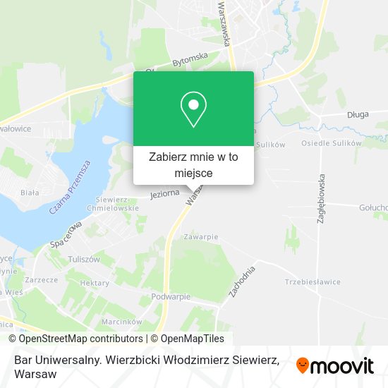 Mapa Bar Uniwersalny. Wierzbicki Włodzimierz Siewierz