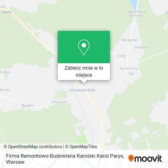 Mapa Firma Remontowo-Budowlana Karolski Karol Parys