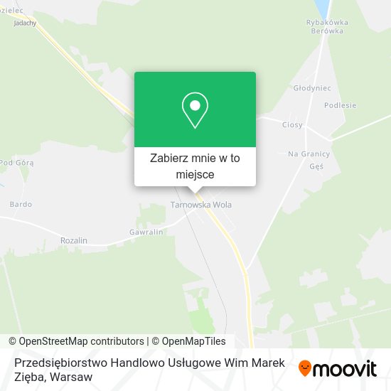 Mapa Przedsiębiorstwo Handlowo Usługowe Wim Marek Zięba