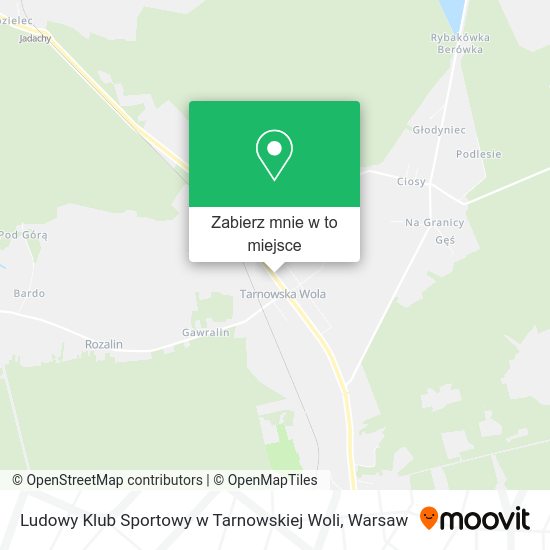 Mapa Ludowy Klub Sportowy w Tarnowskiej Woli