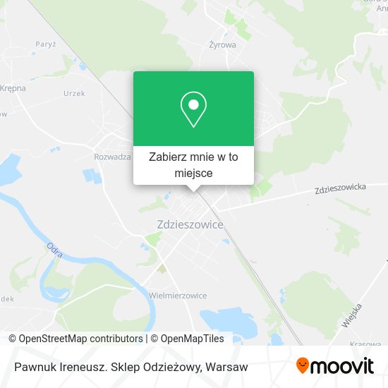 Mapa Pawnuk Ireneusz. Sklep Odzieżowy