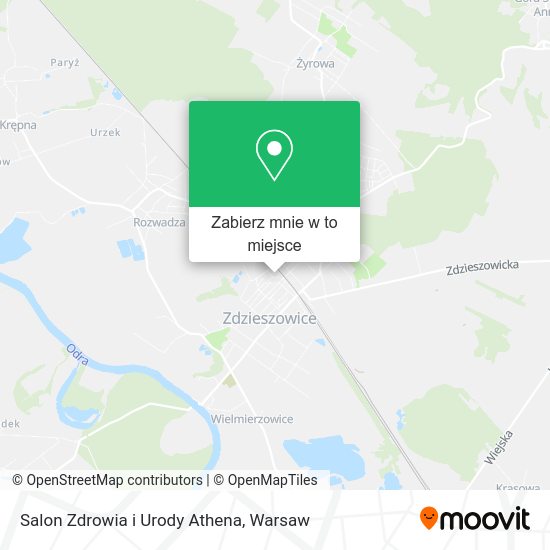 Mapa Salon Zdrowia i Urody Athena